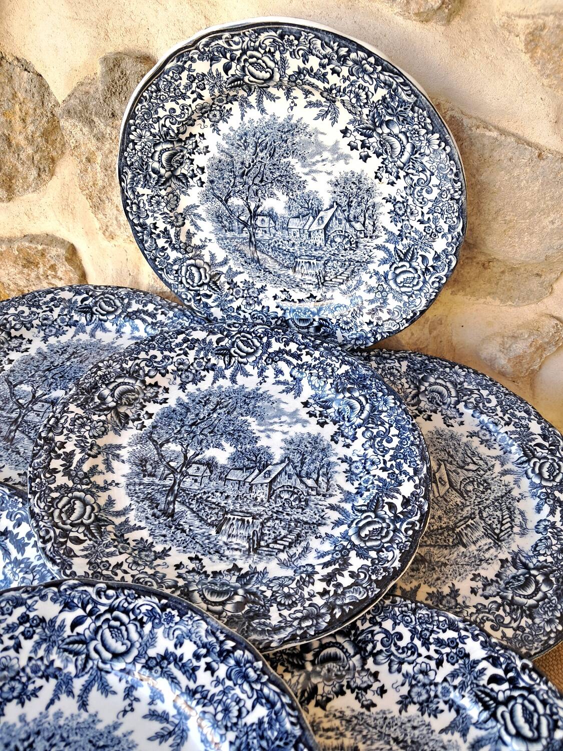 Antique dessert plates