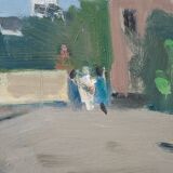 Ove Olson ( 1903-1975 ), Swedish Modern Painting, 1972, Oil on Cardboard