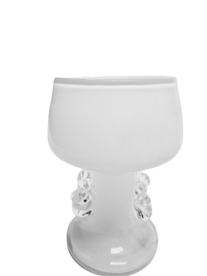 Vintage Polish glass vase from HSG Tarnowiec, 1970s