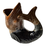Ceramic jug pitcher in the shape of a fish dimension: height -21cm- width -17cm-