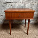 Vintage bedside table with clean lines