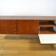 Mahogany Enfilade & Chrome Legs by Luigi Bartolini Vintage 1960