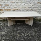 Travertine coffee table