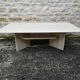 Travertine coffee table