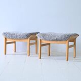 Paire de tabourets vintage