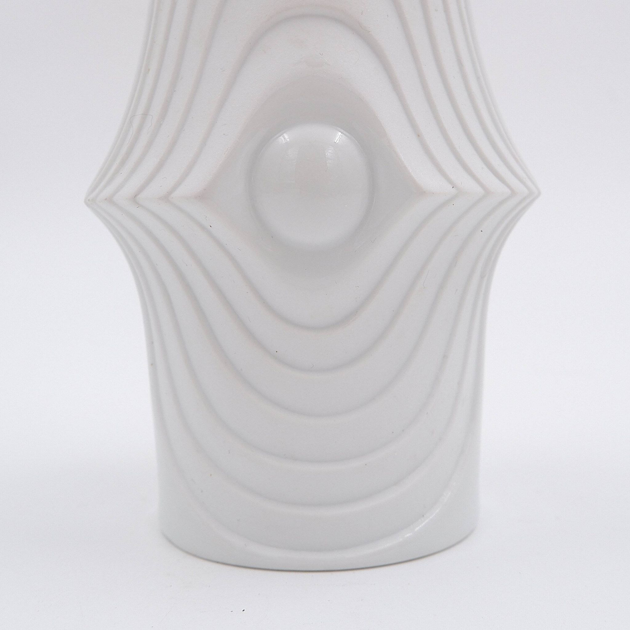 Vase en porcelaine Op Art par Royal Bavaria KPM, Allemagne, années 1970