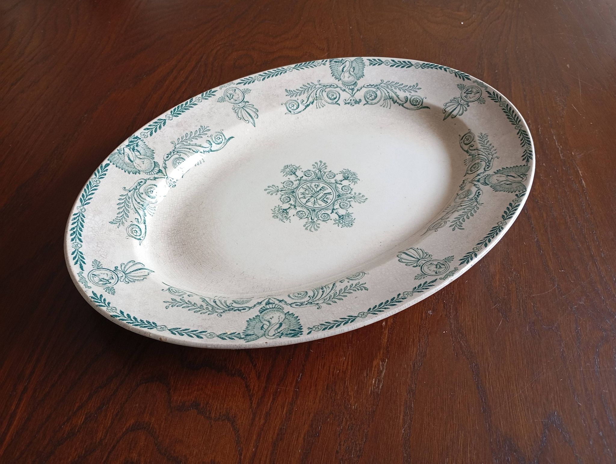 Oval ironstone dish "Compiègne" K&G Lunéville