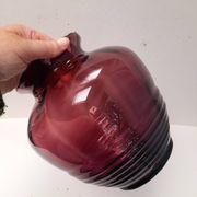 Beautiful Doyen Art Deco vase in burgundy glass.