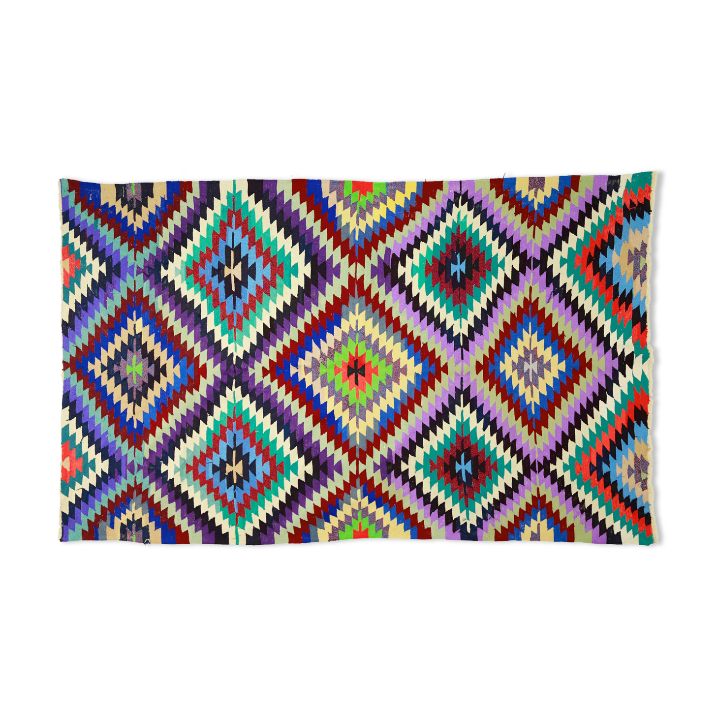 Anatolian handmade kilim rug 280 cm x 166 cm