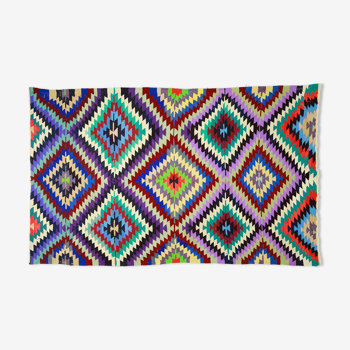 Anatolian handmade kilim rug 280 cm x 166 cm