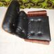 Fauteuil lounge cuir noir 1970 vintage