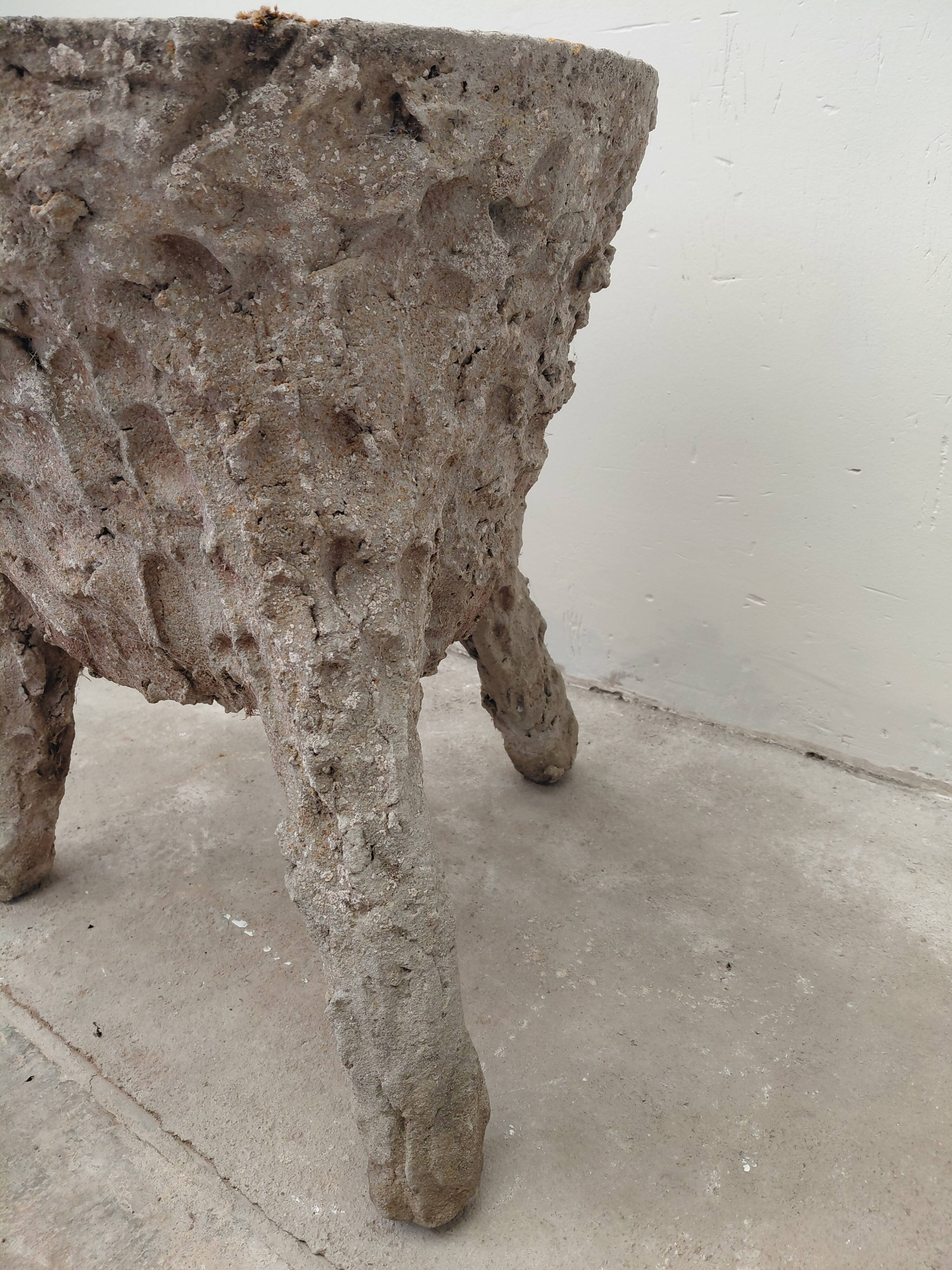 50s concrete planter