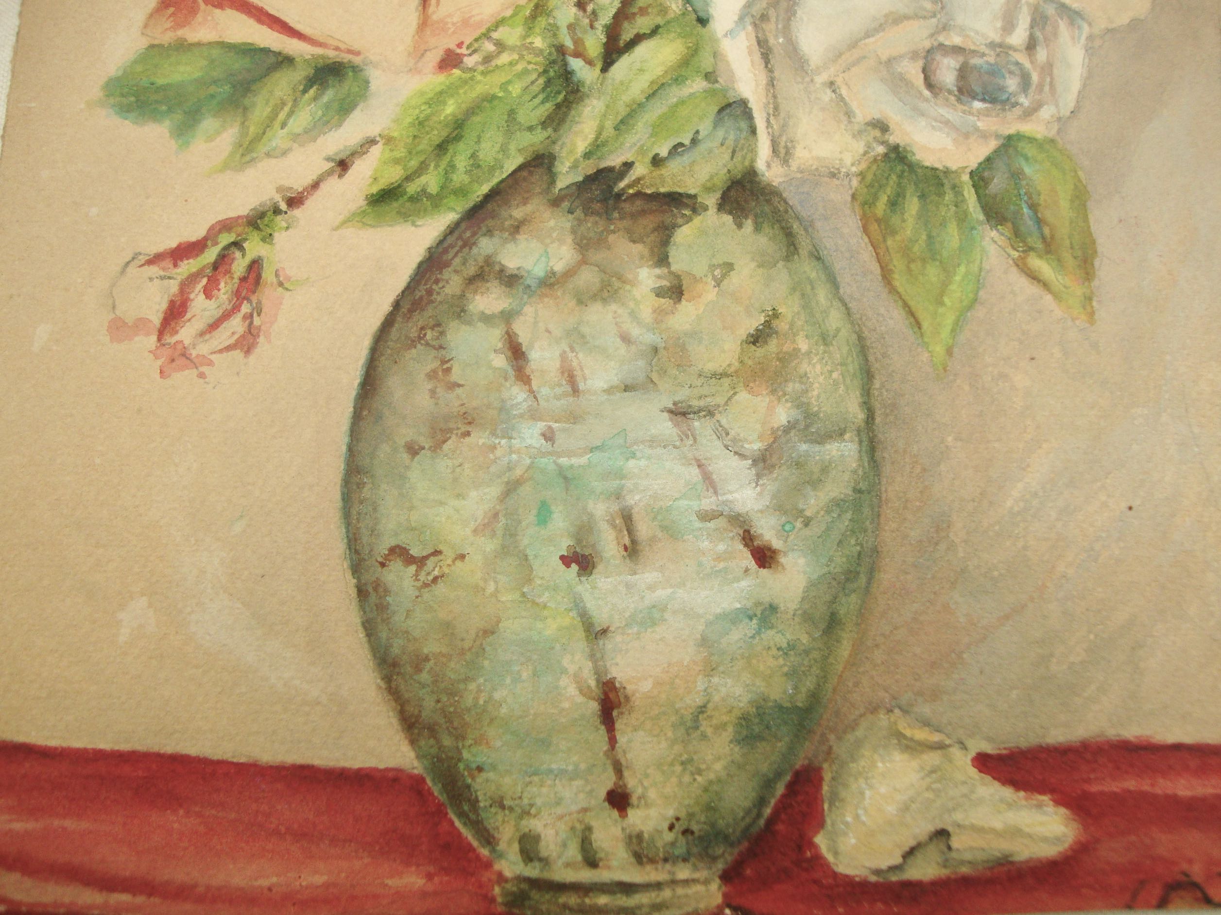 Ancient bouquet of roses