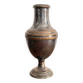 Neo-classical baluster vase, silver-plated, Louis XVI Directoire, 20th century.