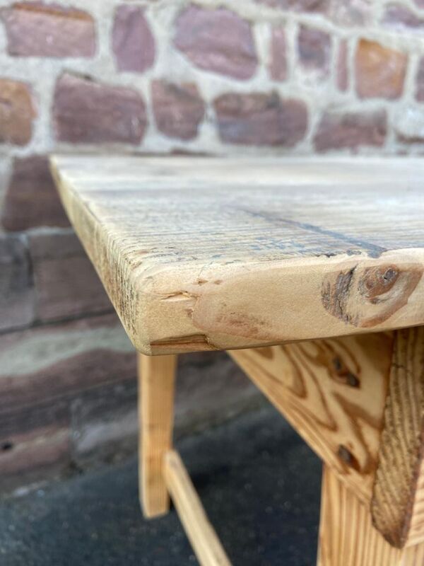 Table de ferme 300 cm en sapin 1900