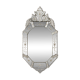 Venetian-style mirror with engraved floral decoration, mid-20th century.
