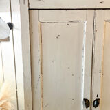 Armoire parisienne patine blanche