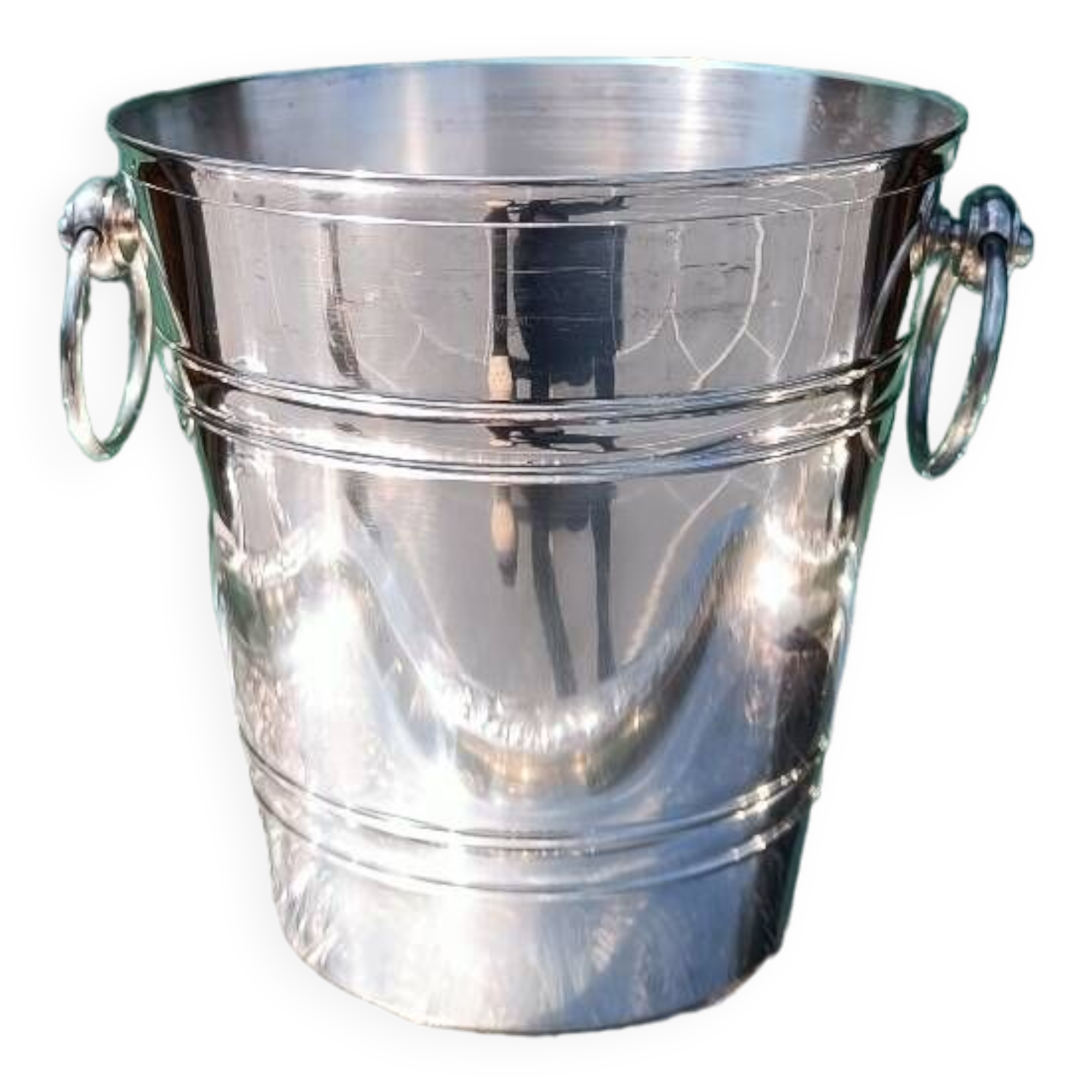 Hallmarked silver metal champagne bucket