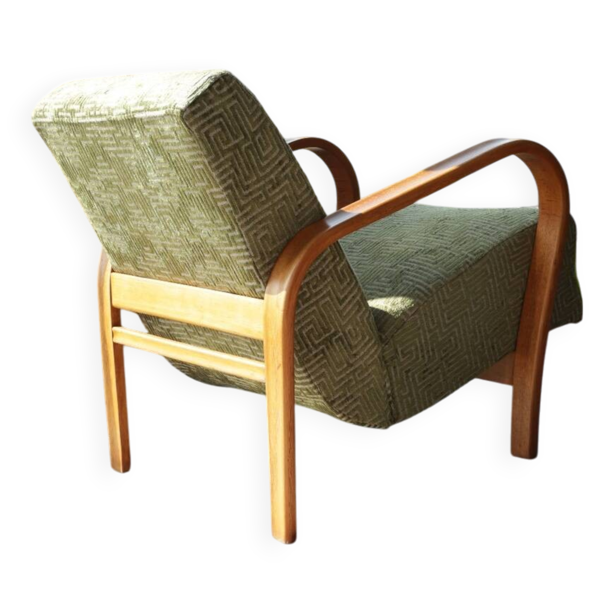 Classic vintage armchair by A. Kropacek and K. Kozelka, Czechoslovakia, 1950s