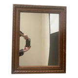 Old wooden frame mirror