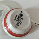 Vintage Art Deco cup and saucer – Sarreguemines