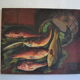 Charles floutard ( 1926 2006 ) still life with fish hst 61 x 50 cm