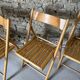 4 folding wooden chairs for Habitat, 1980