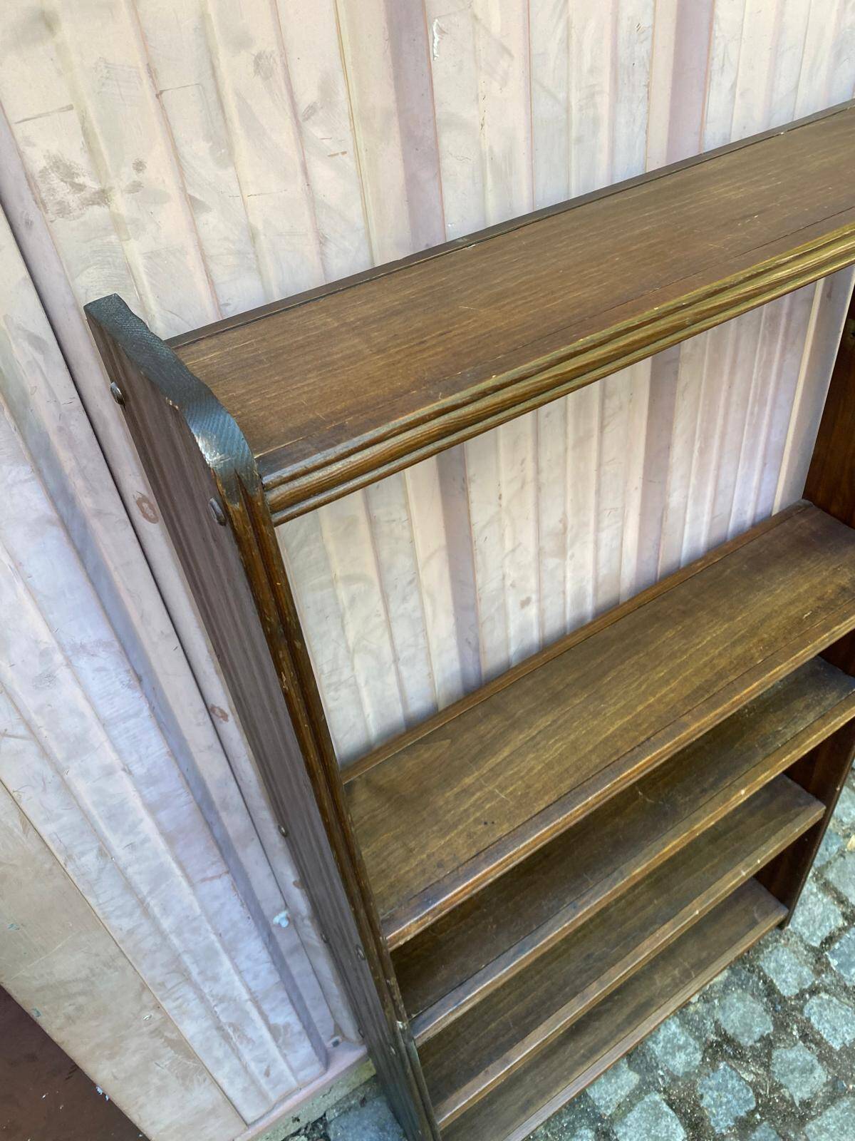 Vintage solid wood shelf from the 1930s.