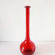 Italian red blown glass bottle EMPOLI