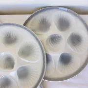 4 oyster plates Moulin des Loups 2106174