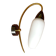Vintage brass white Opaline Glass Wall Sconce