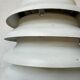 White lacquered metal table lamp from the 60s