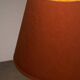 Lampe de table en verre avec abat-jour orange