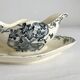 Old iron clay sauce boat "Les Violettes" Salins