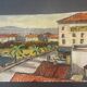 Painting, view of Saint Raphael 1964 by Robert Fleurent