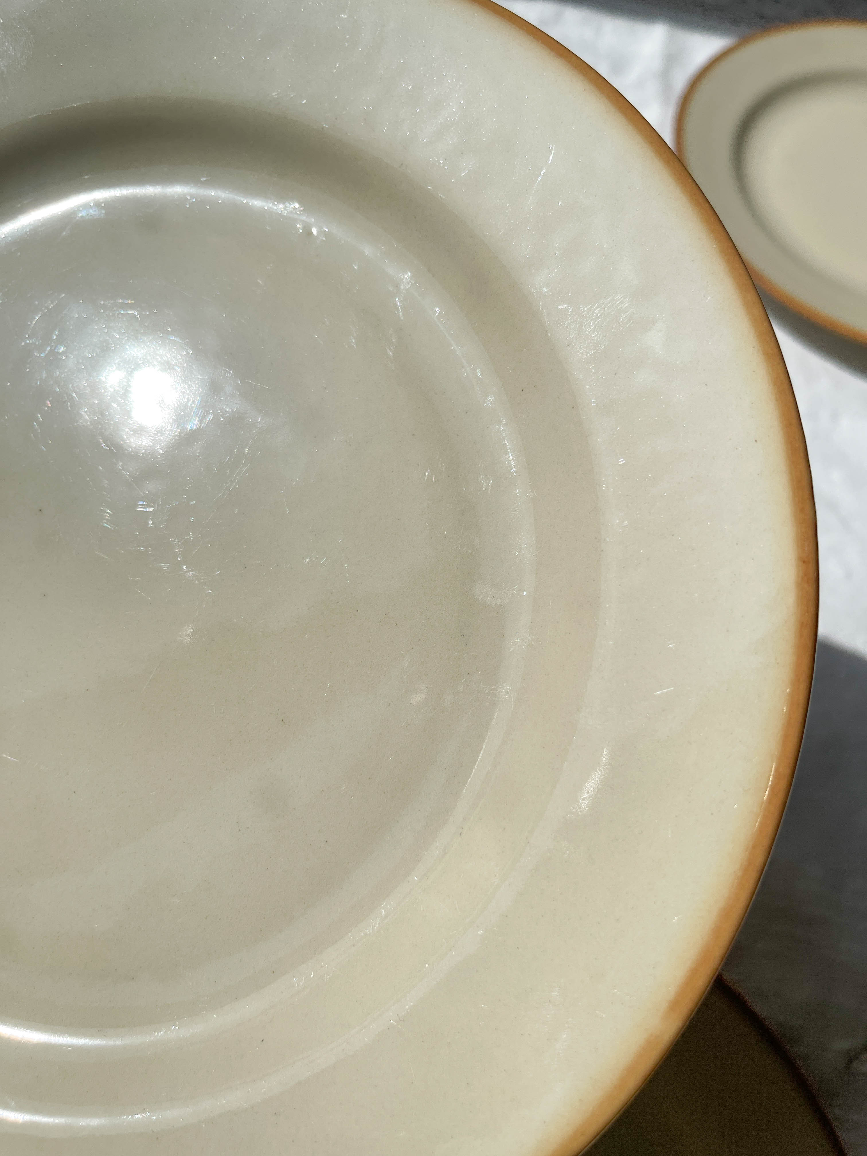 6 Flat plates in beige sandstone Tulowice Poland 1970