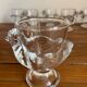 6 glass egg cups