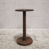 Art Deco wooden pedestal table