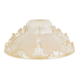 Art Deco ceiling lamp in partially frosted molded glass