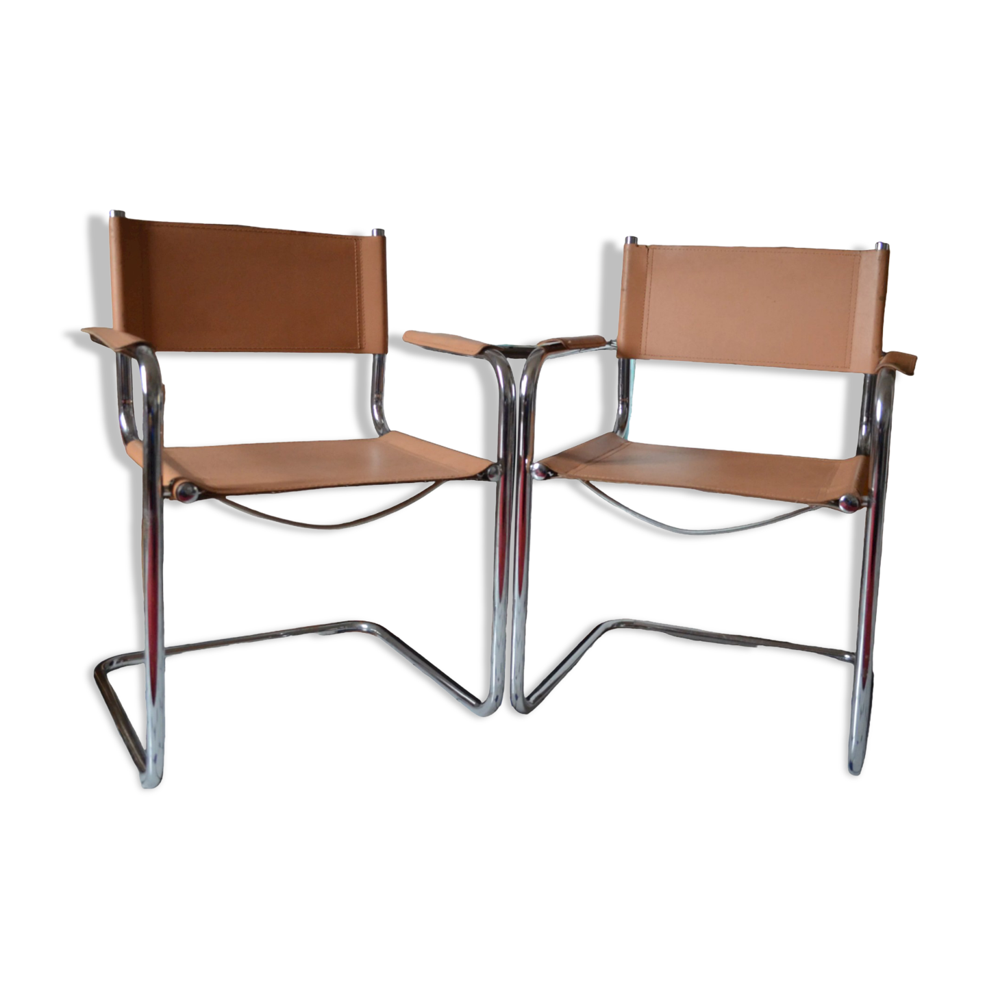 Duo of tubular chairs