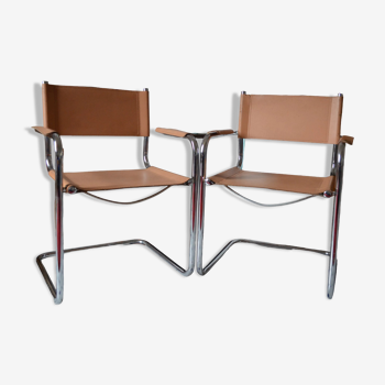 Duo of tubular chairs