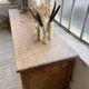 XXL solid oak counter sideboard