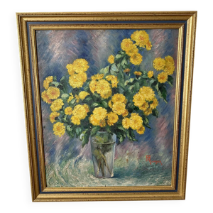 peinture bouquet de fleurs