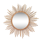 Miroir rotin année 1960