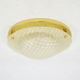 Gold ceiling lamp, 1980s
