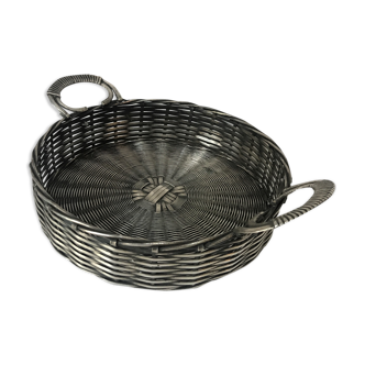 Silver metal wire basket