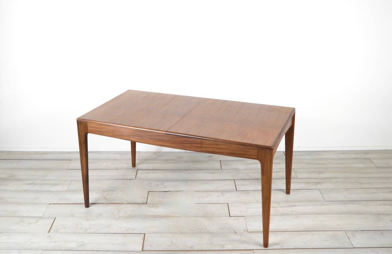 Midcentury extending table in afromosia by a. younger. vintage modern / retro