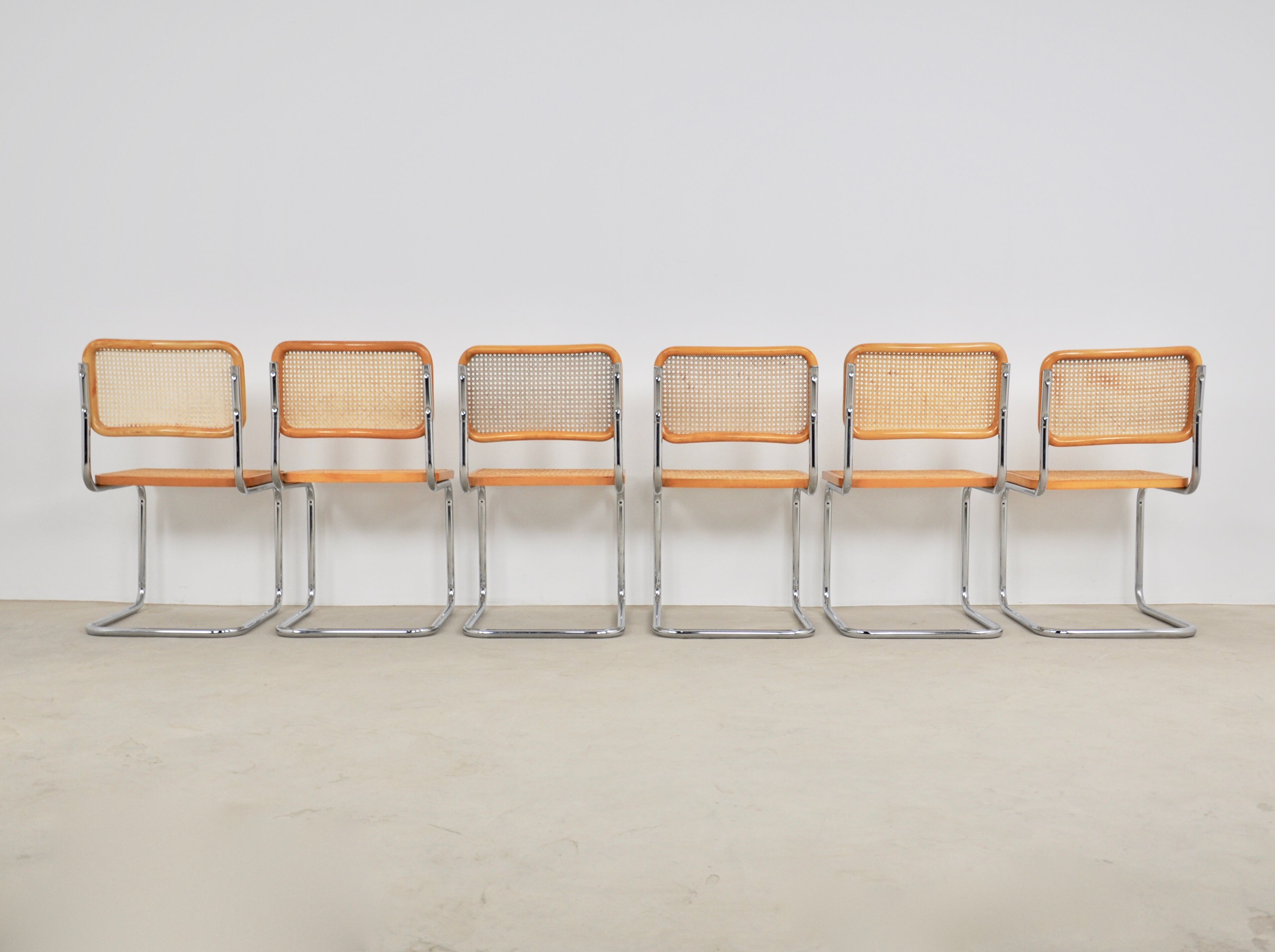 Dinning chairs B32 by Marcel Breuer