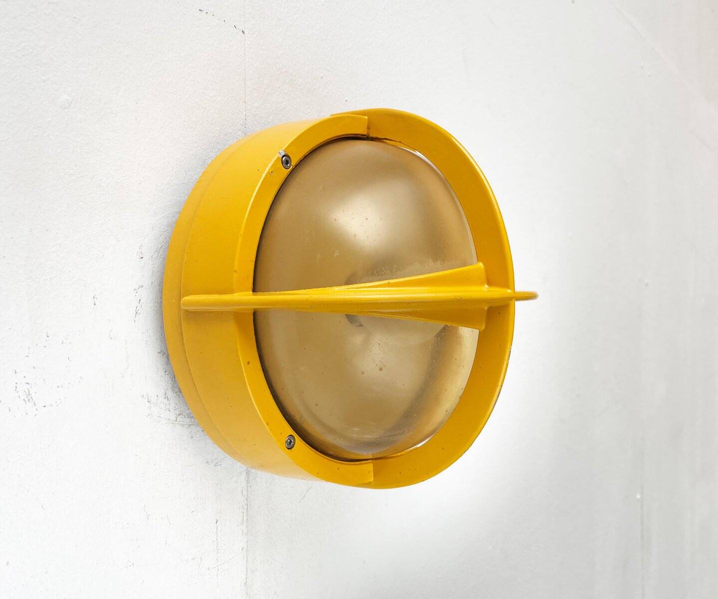 Mid-century Danish metal outdoor wall lamp model Pirate by Eva Koppel, Nils Koppel, Gert Edstrand for Nordisk Solar, 1960s.