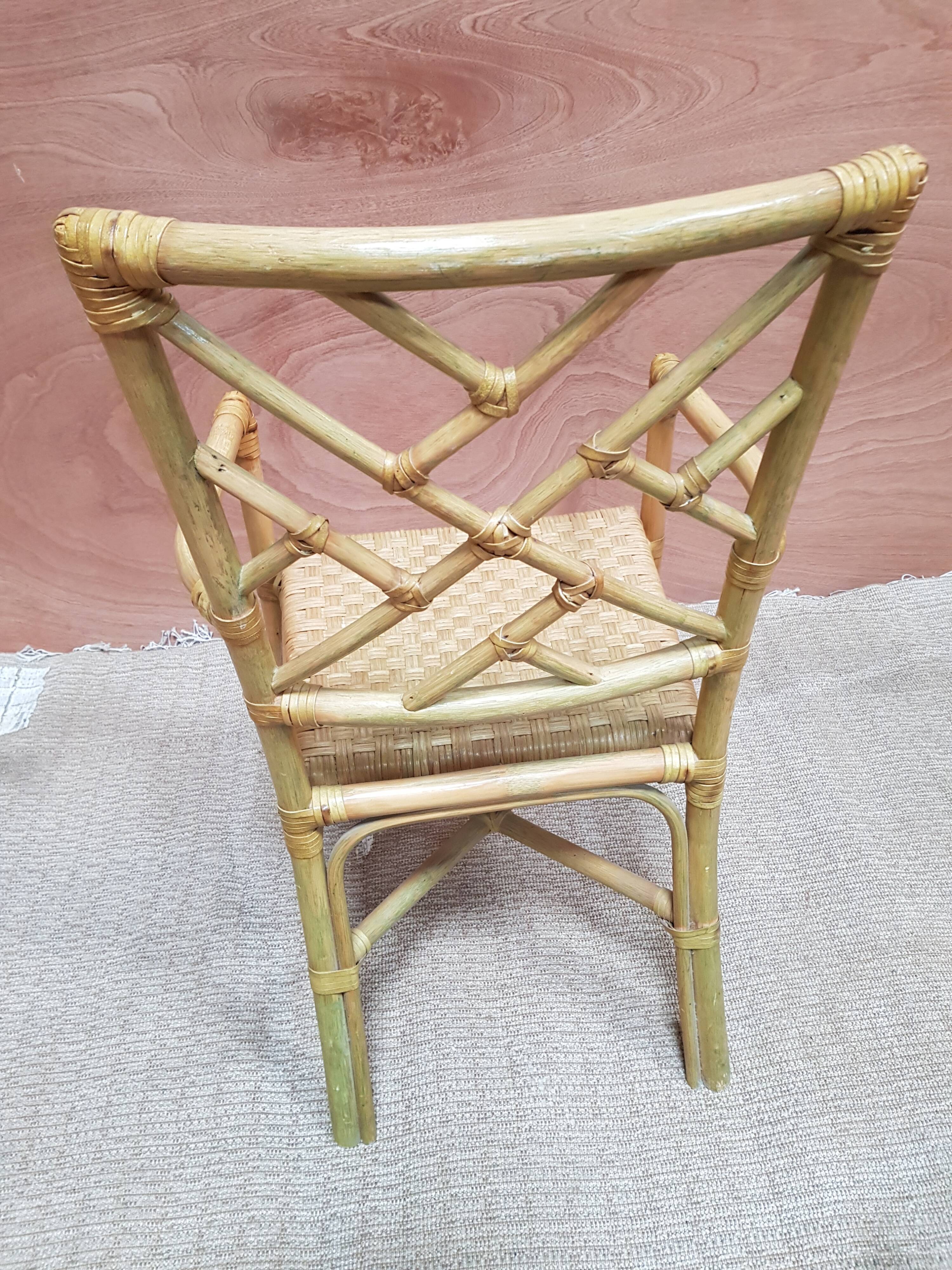 60s bamboo armchair